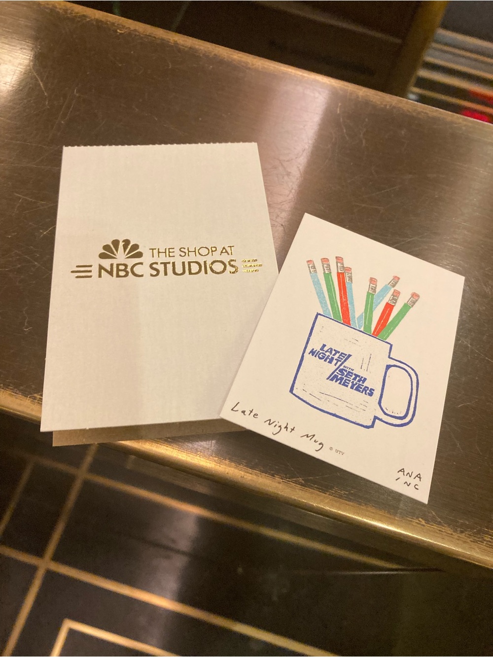 Ana Anastasia Inciardi Mini Print Vending Machine - NBC Studios Late Night Mug